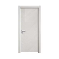 Anti-termites Interior White Bedroom WPC Door With Door Frame