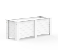 Caja de flores de plantador de PVC interior al aire libre