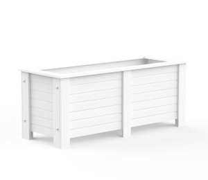 Caja de flores de plantador de PVC interior al aire libre
