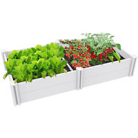 Proveedor de caja de plantador blanco de vinilo de PVC Vinyl